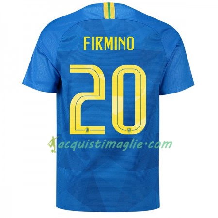 Divisa di Calcio Brasile Firmino 20 Trasferta Mondiali 2018